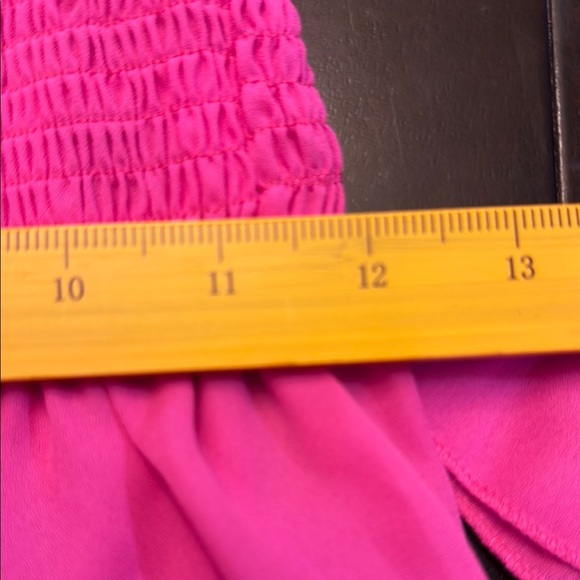 Pink Ruffled Puff Sleeve Smocked Top - Picture 11 of 15